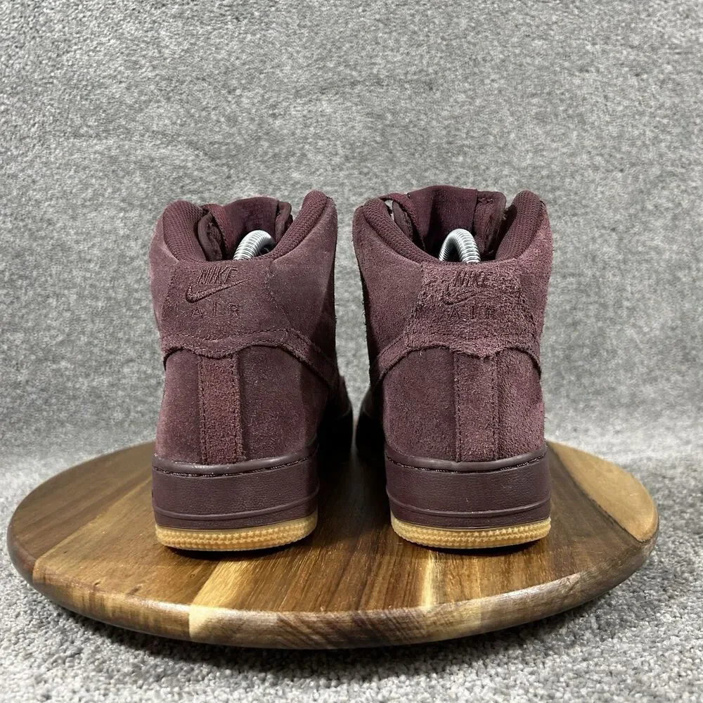 Nike Air Force 1 High LV8 AF1 GS 807617-600 Kids Sz 6Y Burgundy Crush Shoes Used